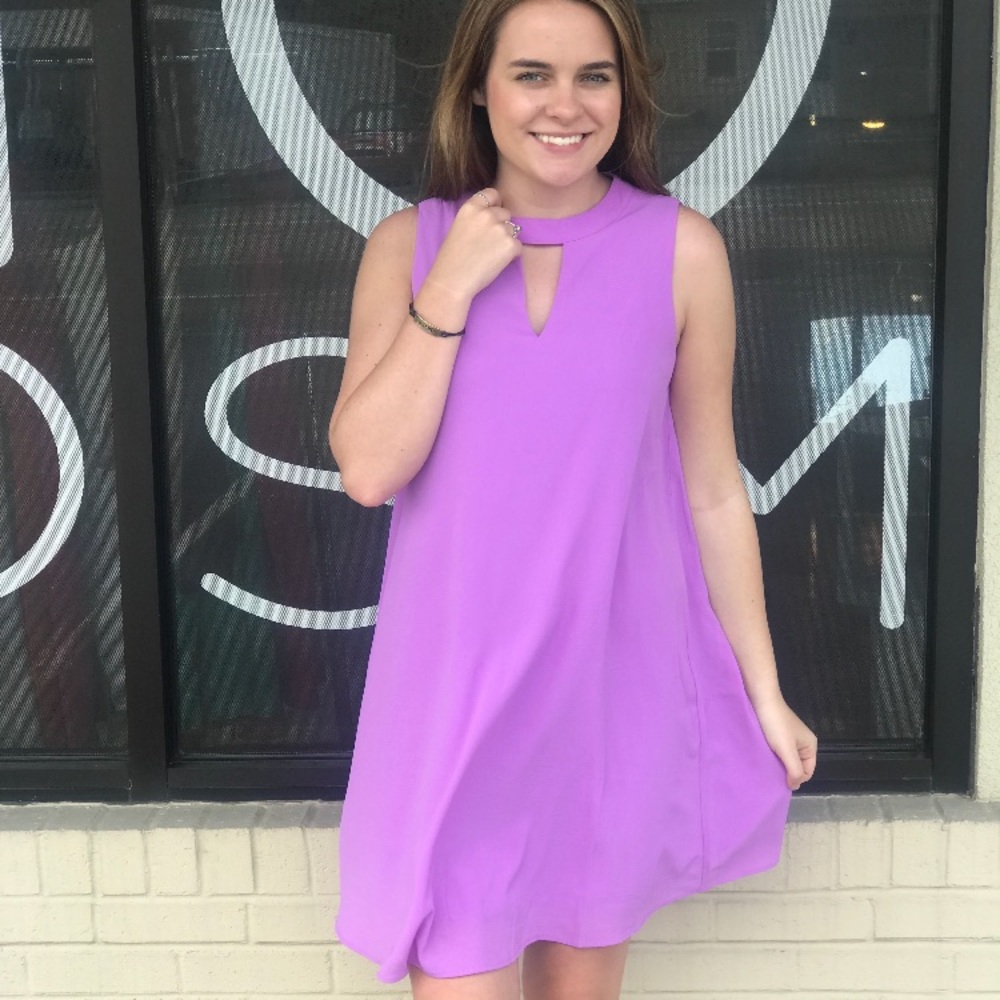 {Lavender Shift Dress}